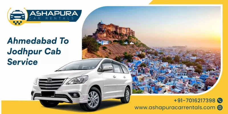 best cab services from Ahmedabad to Jodhpur