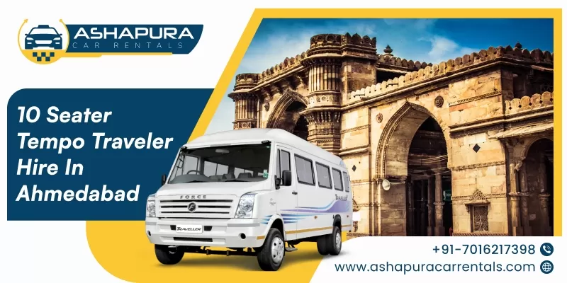 10 seater tempo traveler on rent in Ahmedabad