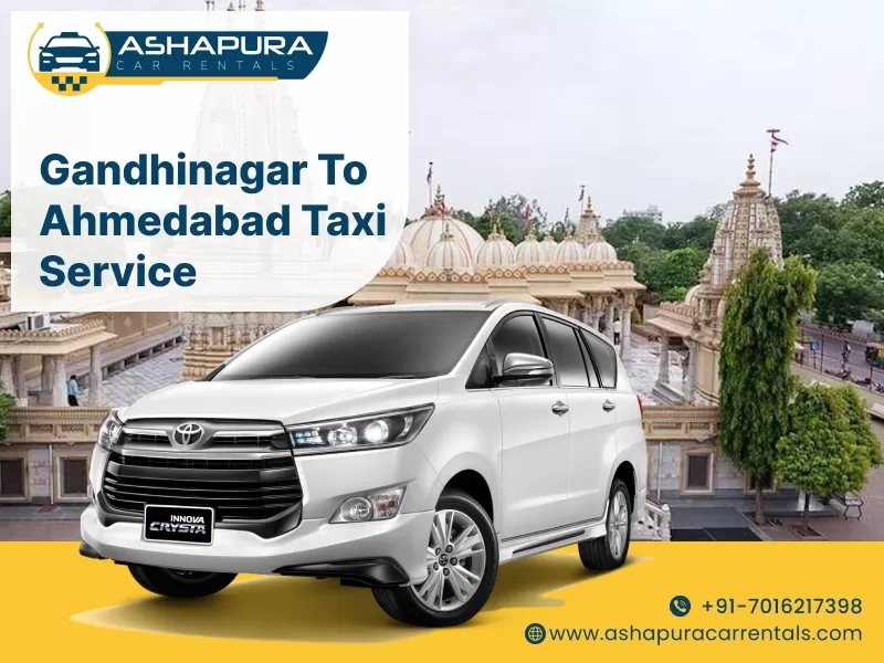 Gandhinagar to ahmedabad taxi service