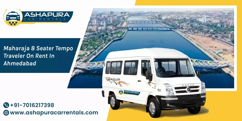 Maharaja 8 Seater Tempo Traveler Hire in Ahmedabad